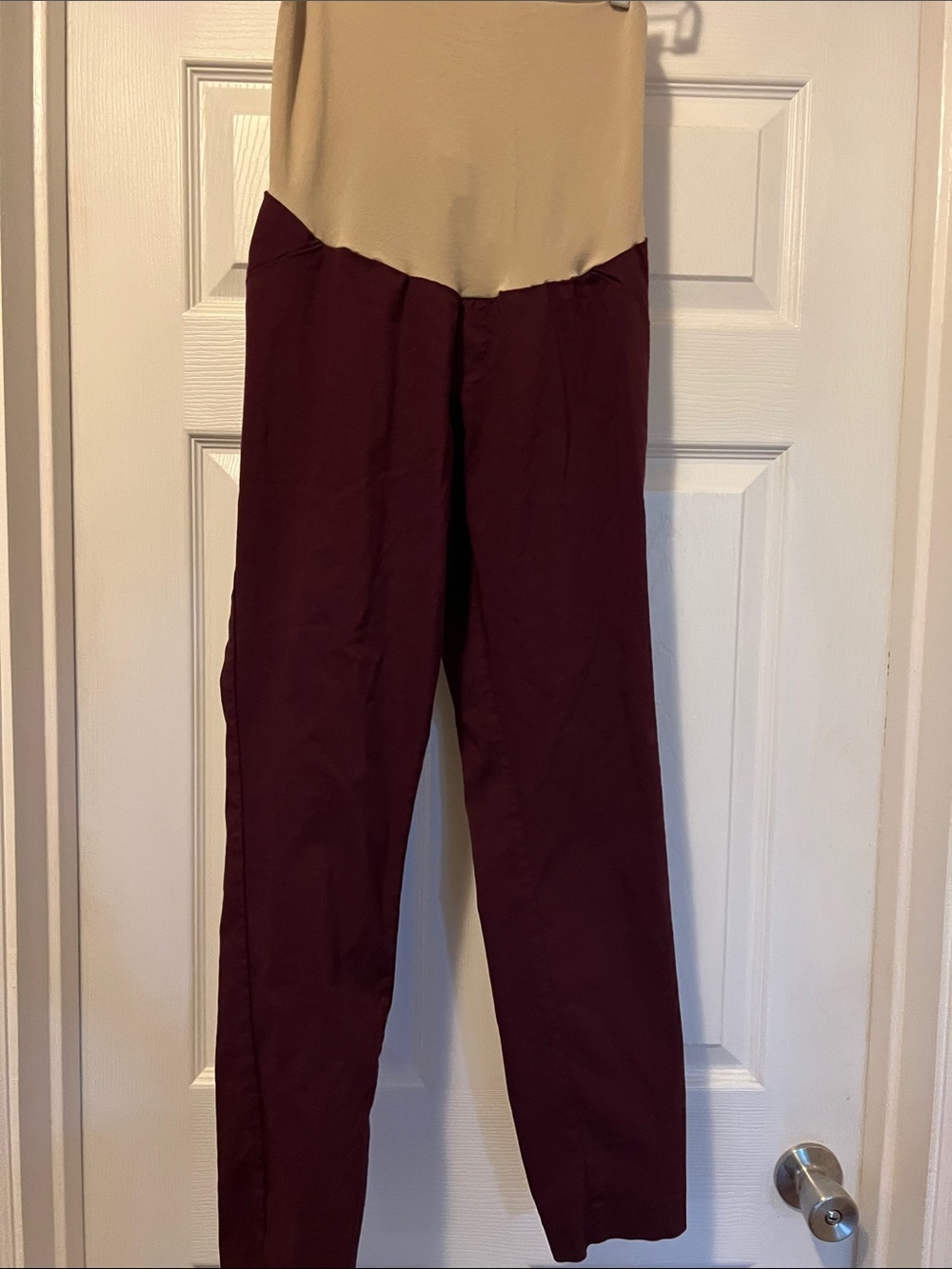 Burgundy Maternity/Overbump Pants